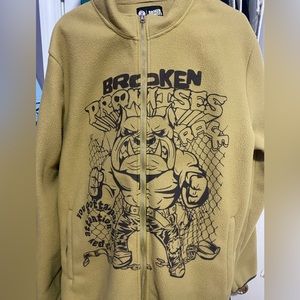 Broken Promises Pay Attention Brown Sherpa Jacket